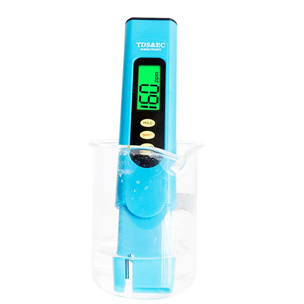 Тест качества воды метр цифровой инструмент TDS & EC температура 0-9990 ppm Чистота