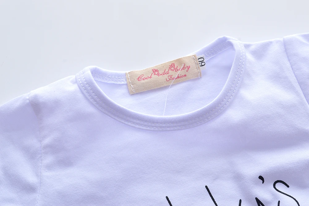 Комплект одежды из 3 предметов для новорожденных девочек футболка с надписью