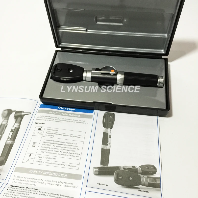 Профессиональный медицинский офтальмоскоп светодиодный комплект для
