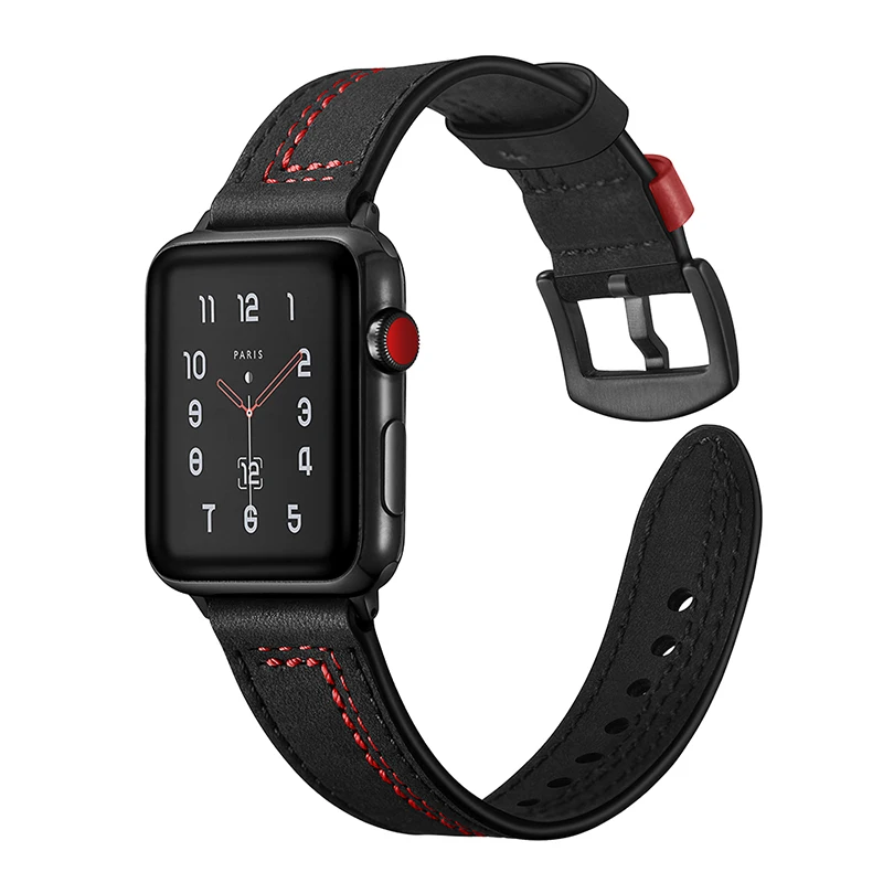 Ремешок для часов Apple Watch Series 1 2 3 4 из натуральной кожи 38 42 40 44 мм|Ремешки часов| |