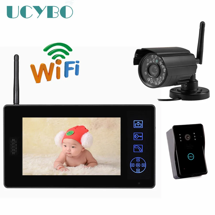 7 &quotЖК-монитор Беспроводной видео домофон система камер домашней безопасности