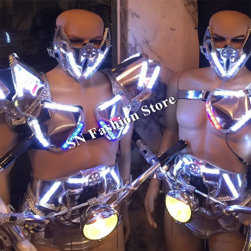 AS89 светодиодный Светлый бальный костюм для женщин/бюстгальтер сценические