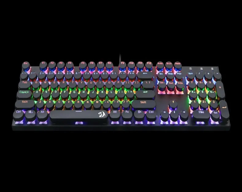 Redragon K350S Ретро клавиатура со светодиодной механической клавиатурой 104 клавиш