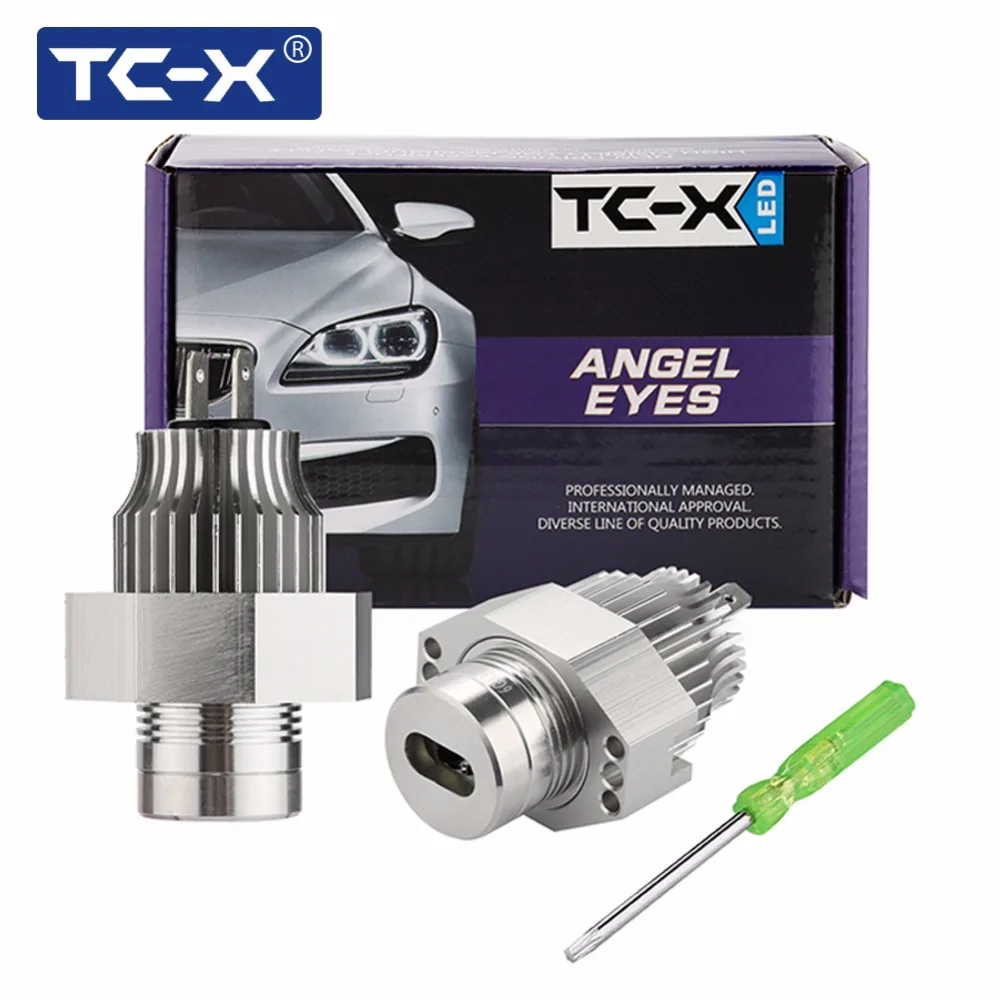 TC-X ангельские глазки маркеры кольца для BMW E90 E91 Номер 63117161444 Ultra Bright 10 Вт 6000 К