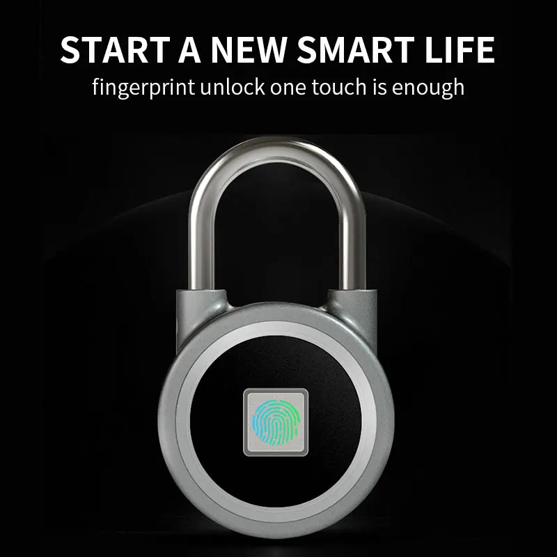 Bluetooth отпечаток пальца Замок Безопасности электронный iOS Android Водонепроницаемый