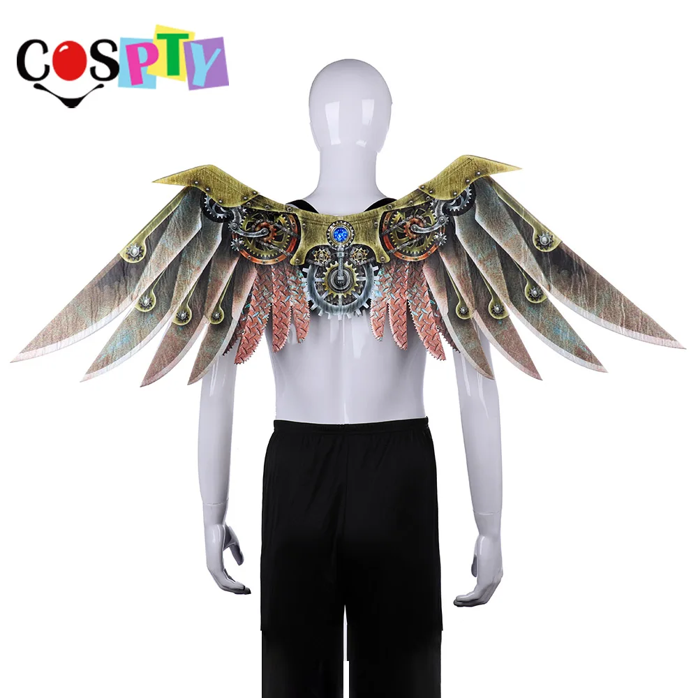 adult wings costume Карнавальные вечерние костюмы Cospty в винтажном стиле панк для косплея Vestiti в стиле стимпанк; Уникальный костюм с объемными крыльями - Цвет: adult wings costume