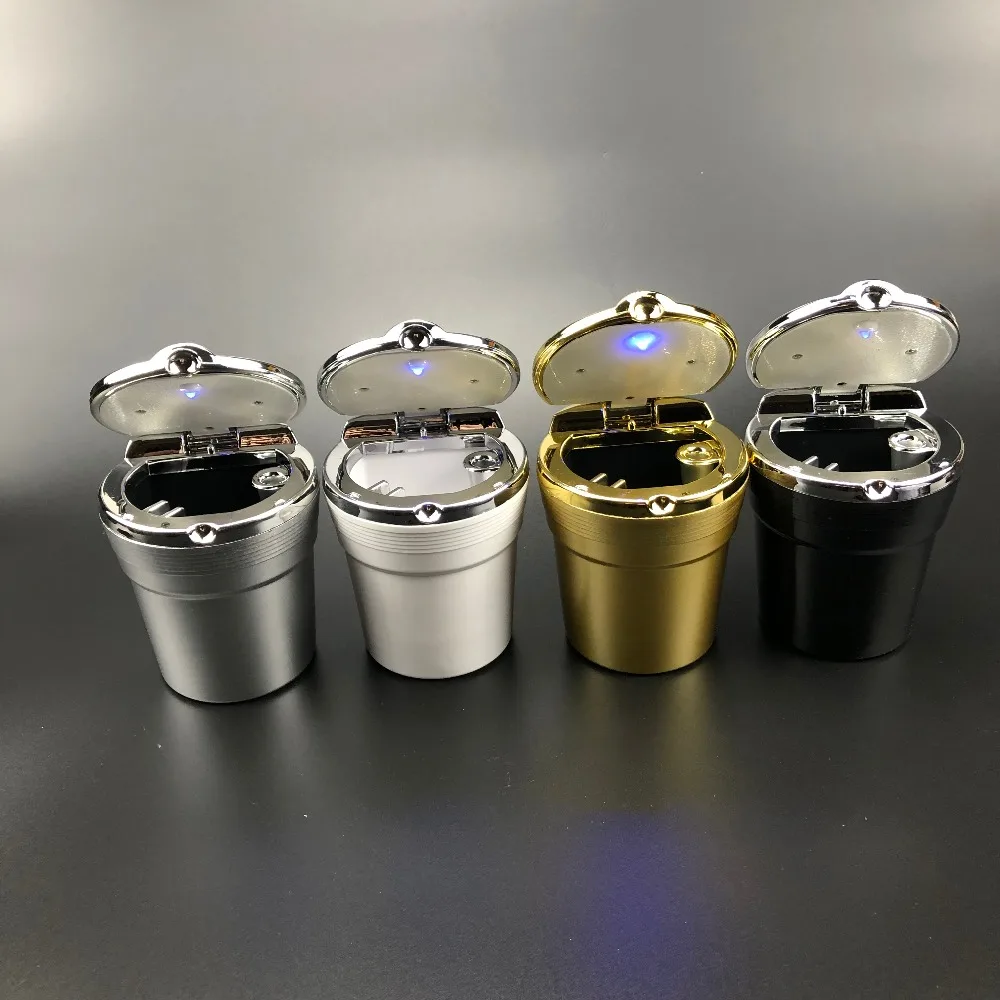 Автомобильная пепельница со светодиодной синей подсветкой для Porsche 911 918 Cayenne Macan