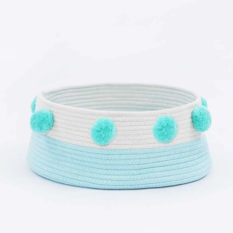 Хлопковая веревка Пончик Круглый пончик кошка и собака подушка с шариковой