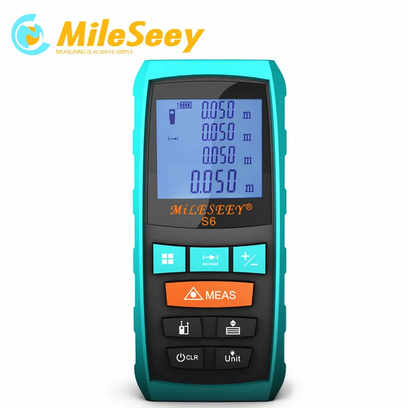 Mileseey S6 лазерной мерила 40 м измерительный инструмент лазерный дальномер