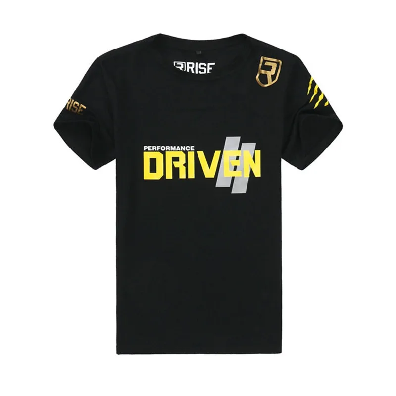 Мужская брендовая футболка для тренировок в тренажерном зале фитнеса