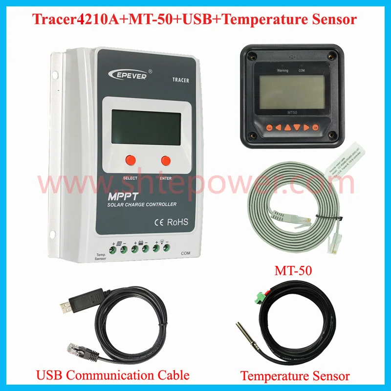 EPSOLAR Tracer EPEVER 4210A 12 В 24 авто работа солнечный панели 40amp контроллер заряда mppt |