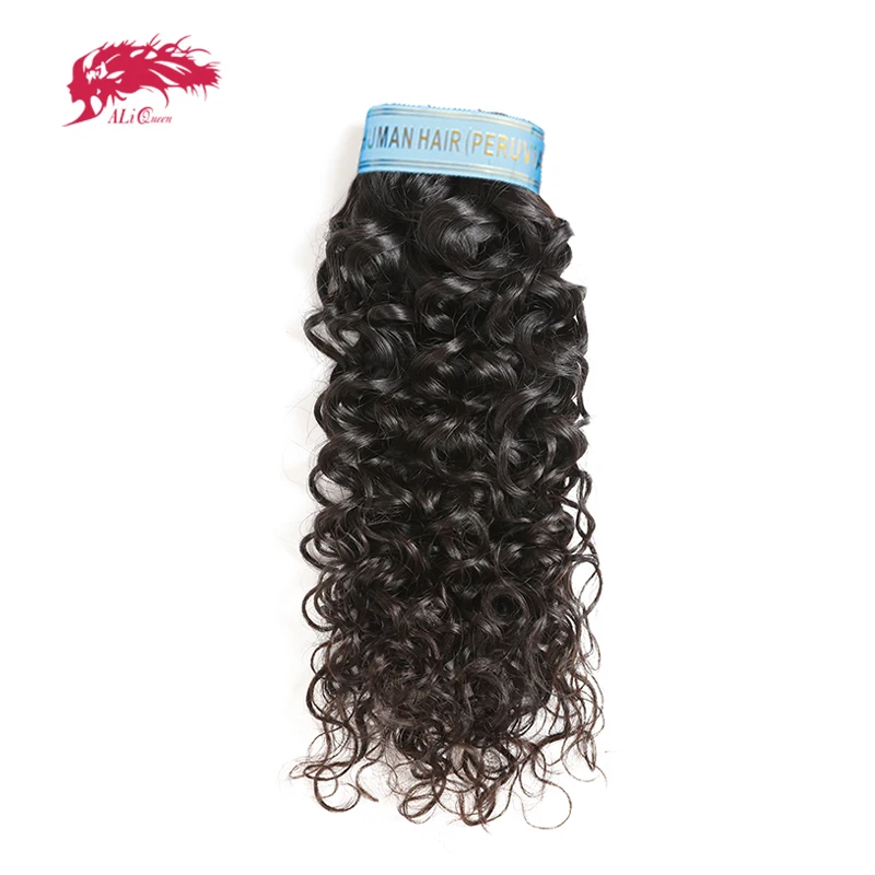 Али queen hair перуанские волосы волнистые девственные волосы 1/3/4 шт. волосы ткет пряди натуральных Цвет "-26" пряди человеческих волос для Инструменты для завивки волос