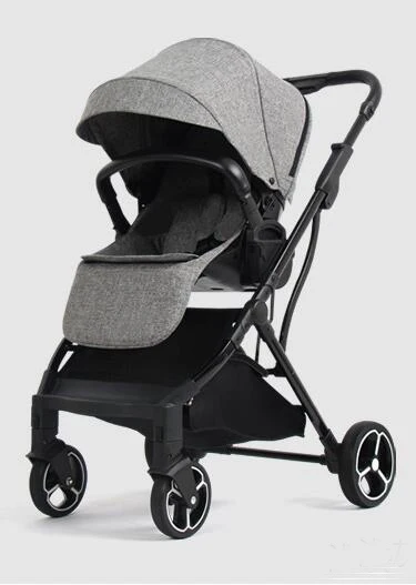 Детские коляски Carrage с одной стороны складной - Цвет: light grey
