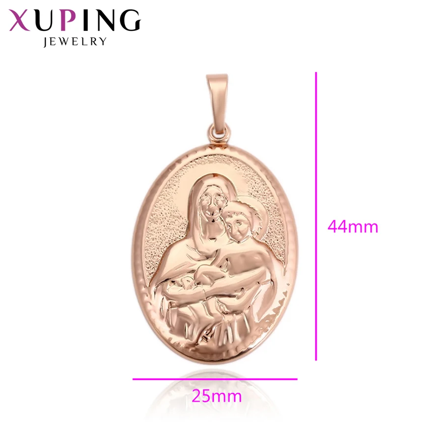Xuping модный религиозный кулон покрытый розовым золотом для женщин день бокса