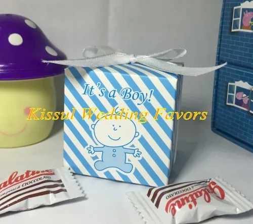 (100 шт./лот) новейшая удивительная коробка для детского душа Oh Baby it's a girl baby