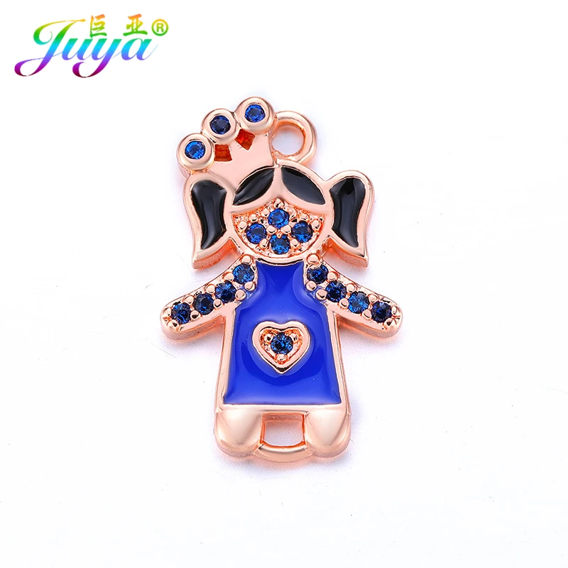 Женские и мужские коннекторы Juya эмалированные для браслетов сережек ручной