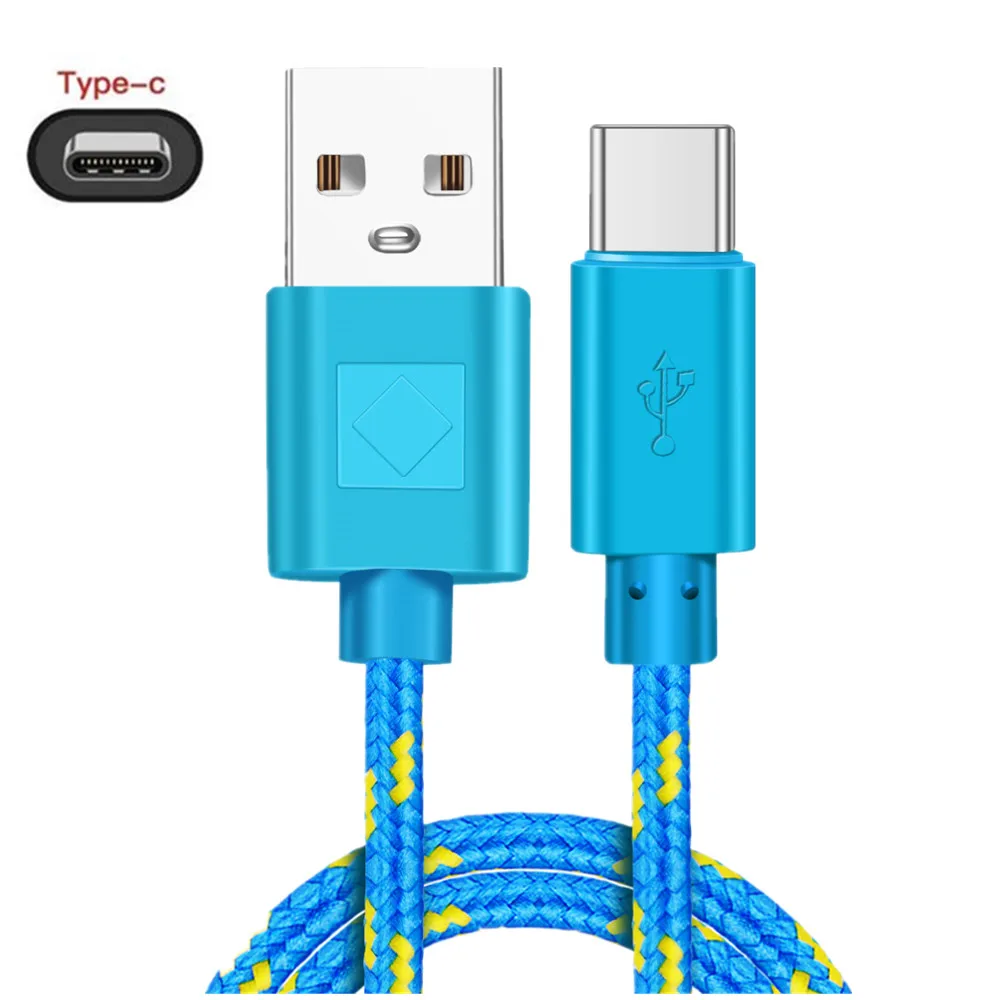 Олаф зарядное устройство для мобильного телефона s Quick Charge 3,0 быстрое автомобильное зарядное устройство 1 м нейлон type C USB cabl для samsung s8 s9 s10 plus huawei P20 P30 - Тип штекера: Only Type c cable 1m