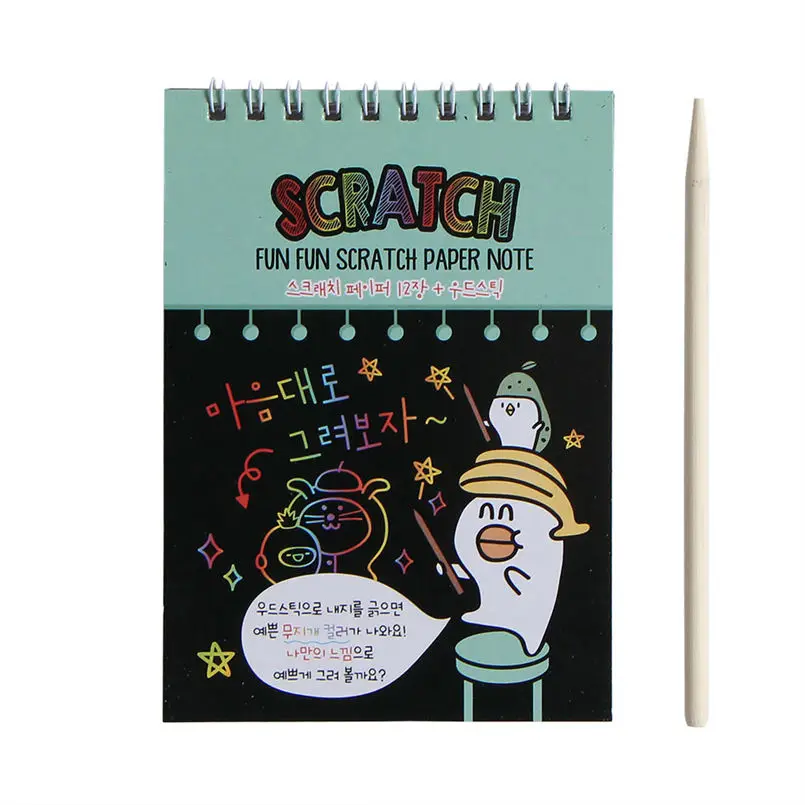 Волшебная книга для рисования забавная DIY Рисование Волшебные царапины Живопись