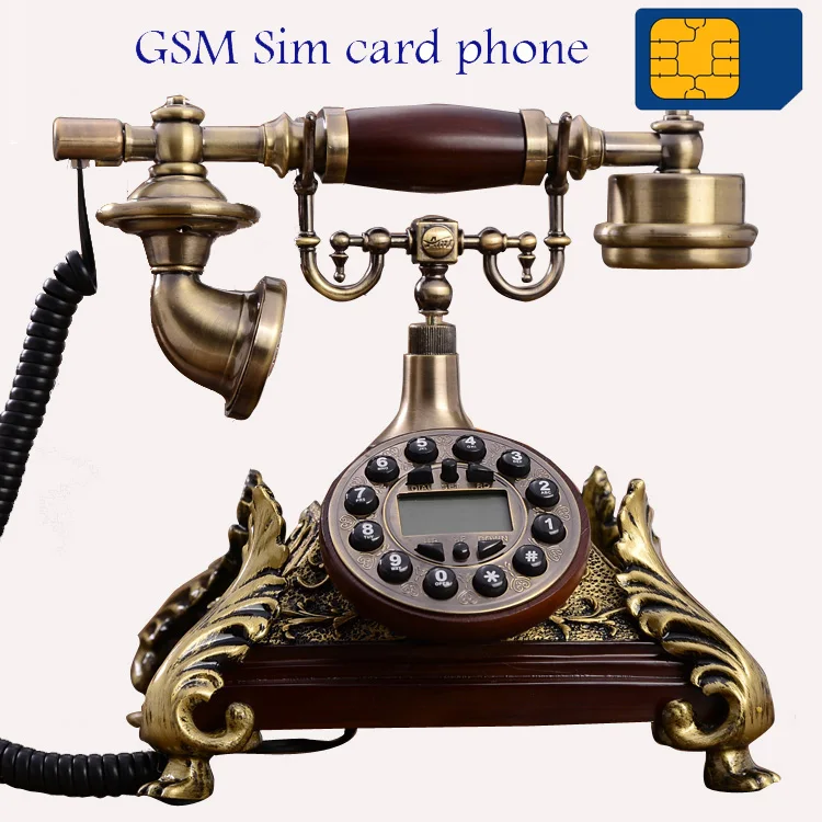 GSM SIM карта беспроводной телефон 900 МГц 1800 Европейский стиль винтажный Красный