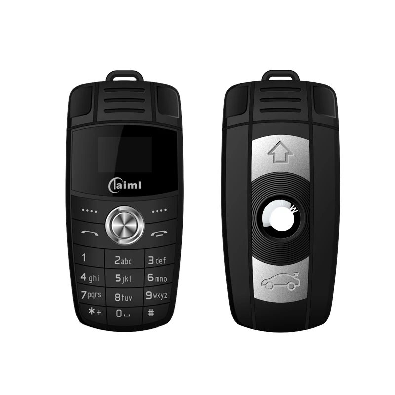 Черный Taiml X6 мини сотовый телефон Автомобильный ключ маленький телефон Bluetooth Dialer Celulares Quad band Dual SIM MP3 волшебный голос мобильный телефон - Цвет: Черный