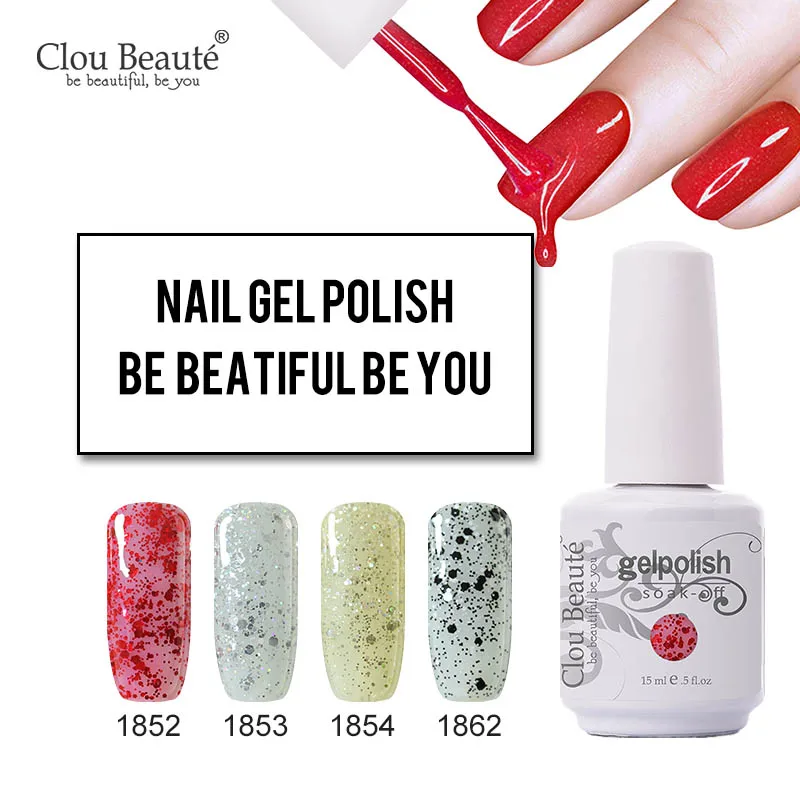 Гель лак для ногтей clou beaute 15 мл УФ ногтей|nail gel|uv gelesmaltes permanentes de uv |