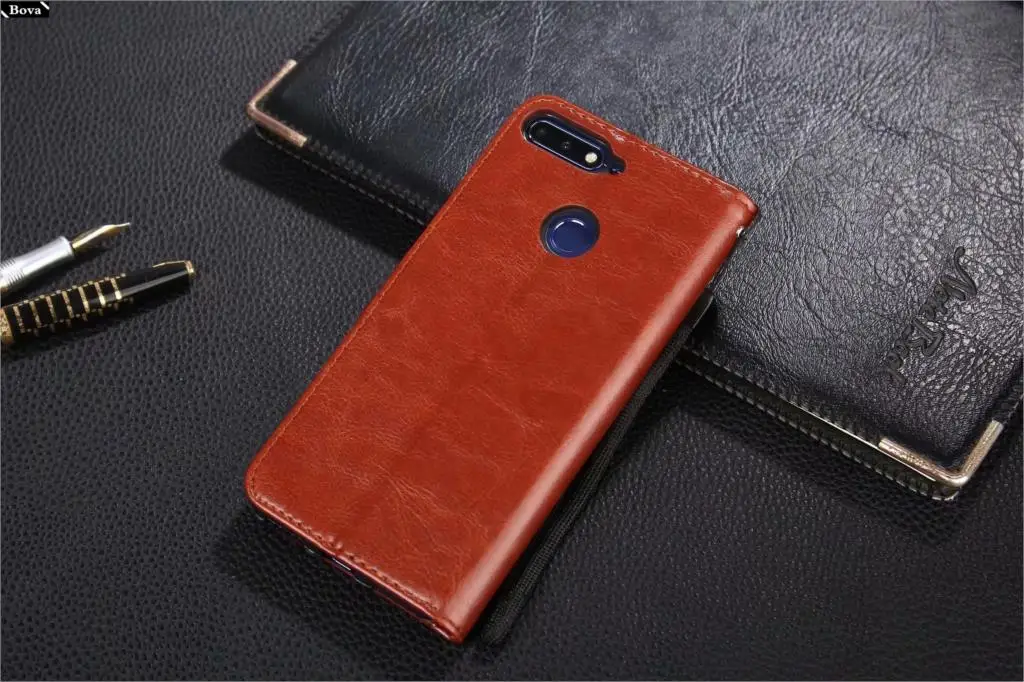 Премиум пу кожаный флип чехол для Huawei Honor 7C (5 7 &quot) защитный держатель карты
