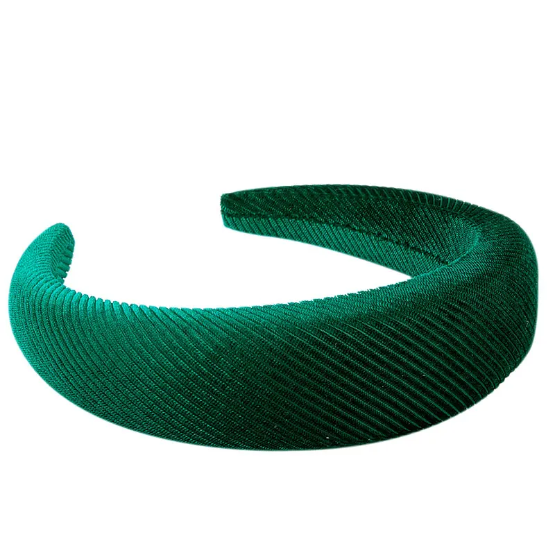 Новинка бархатный спонж Fioday с плоской спинкой повязка на голову для женщин 4 см