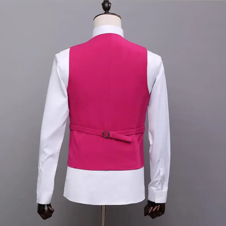 

Mens Pink Dress Suit 2018 Slim Fit Wedding Suits for Men High Quality Business Formal Suits 3 Piece S-XXXL