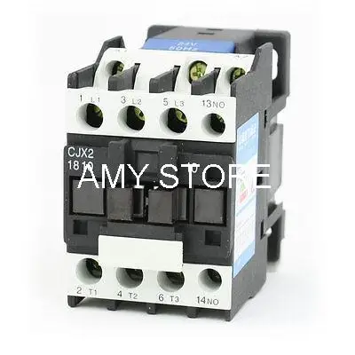 35 мм din-рейка 3P + 1NO AC 24V Катушка 18A контактор переменного тока CJX2-1810 35 мм din-рейка 3P + 1NO AC 24V Катушка 18A контактор переменного тока CJX2-1810