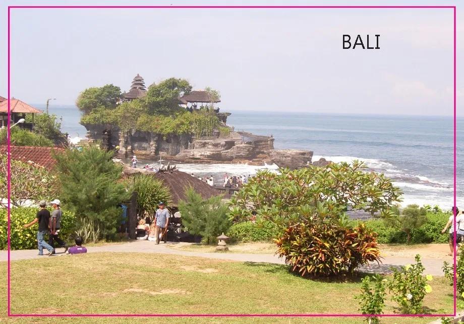 Прямоугольные жесткие магниты Бали Таня Лот туристический сувенир