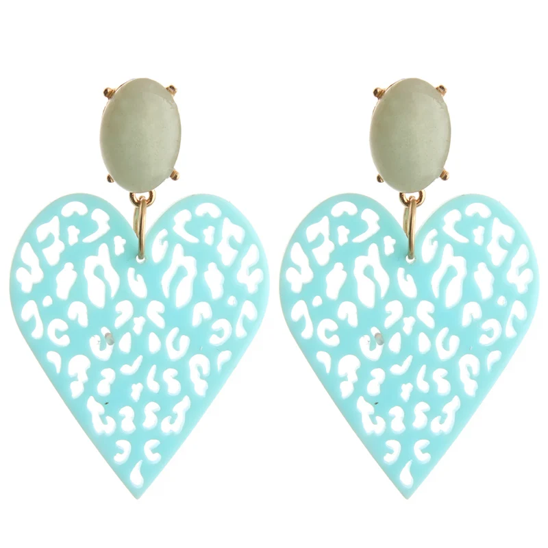 Висячие серьги NeeFu WoFu с кристаллами полимерная серьга камень в форме сердца