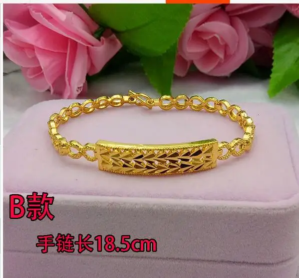 Можно выбрать стиль Новая простота цветы имитация песка золотой браслет женский