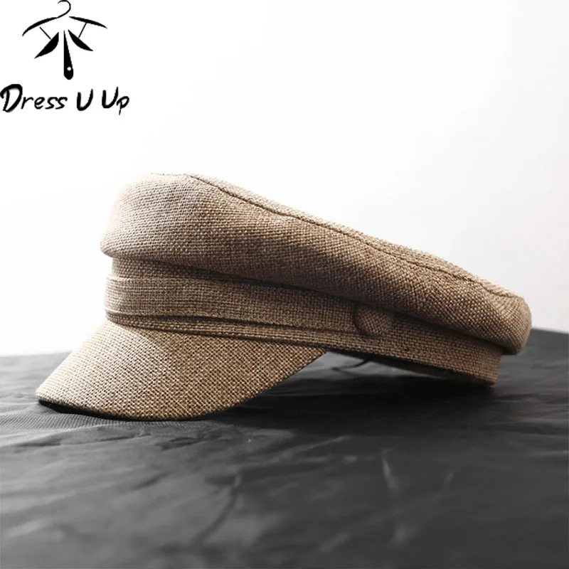 DRESSUUP хлопок лен восьмиугольная шляпа художника берет весенне летняя мужская и