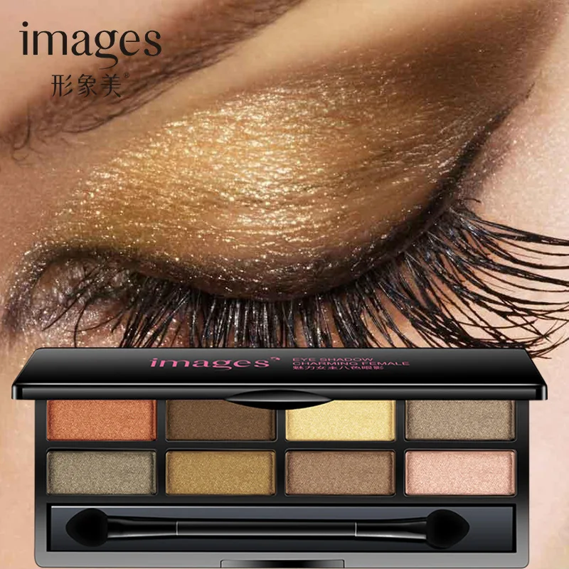 Минеральная Пудра для век 8 цветов блестящие тени высокоточные цвета и эффекты