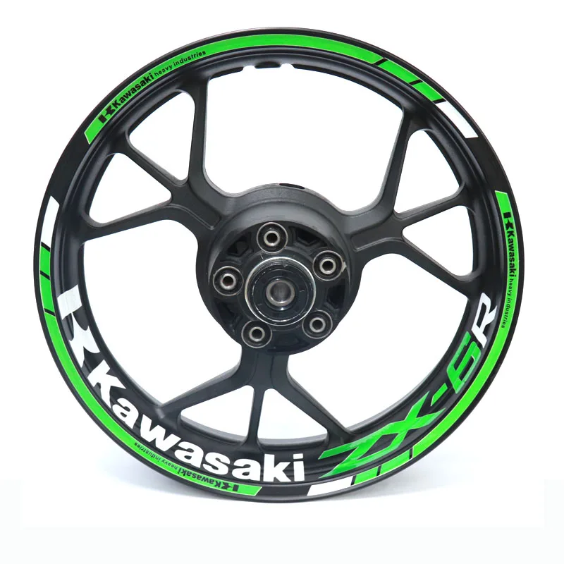 15 Мотоциклетные наклейки колеса светоотражающие наклейки в полоску для KAWASAKI ZX-6 ZX-6R ZX6 ZX6R с ZX-6R ZX-6 - Цвет: 15
