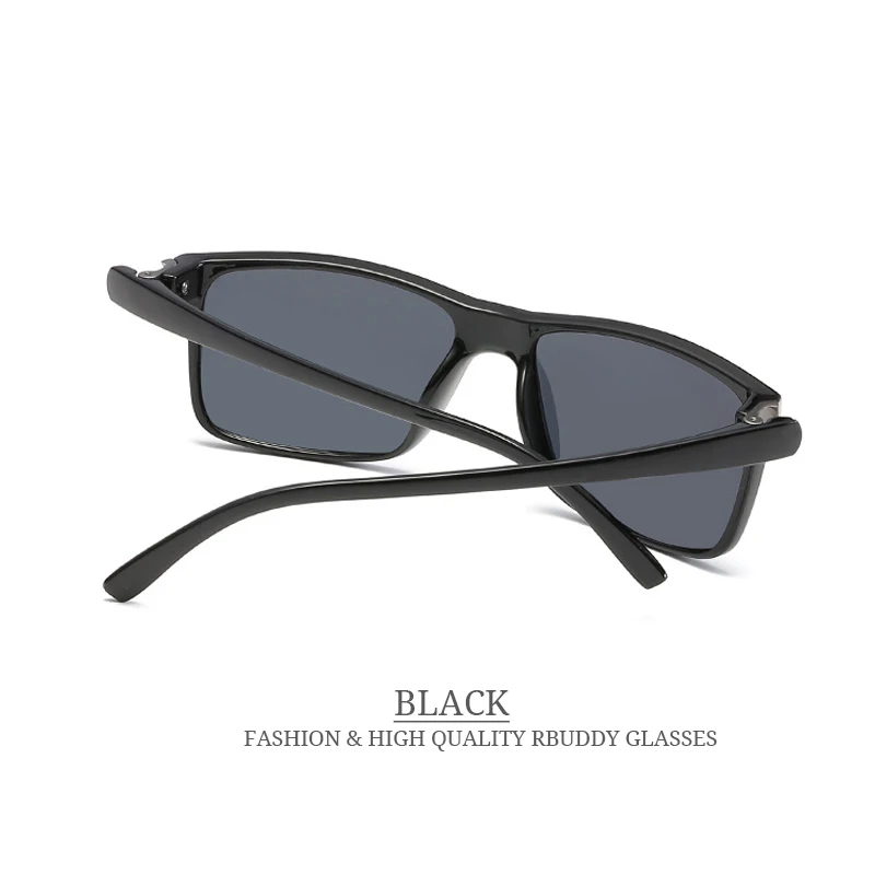 Мужские квадратные солнцезащитные очки RBUDDY брендовые дизайнерские с