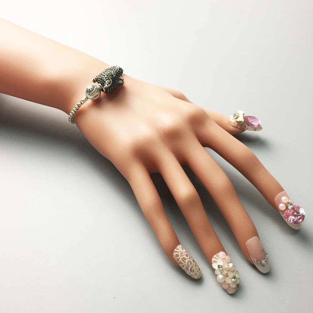 Бусины с леопардовой пантерой 2019 проба улица европейский стиль карма ювелирные