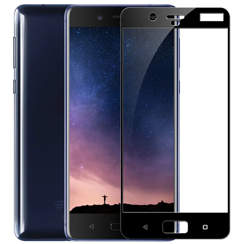 Закаленное стекло для Nokia 5 6 2 3 2018 Полное покрытие экрана Защитное 7 1 plus защитная