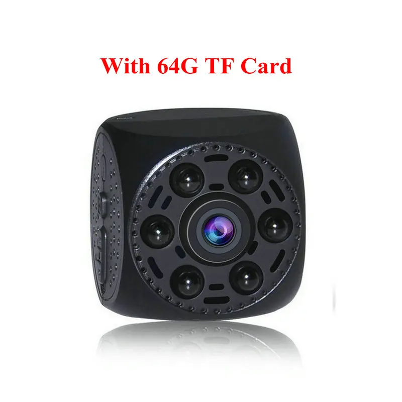 With 64G TF Card Vandlion wifi сеть P2P мини камера видео камера диктофон детектор движения мини видеокамера SMS Сигнализация цифровой рекордер A10 - Цвет: With 64G TF Card