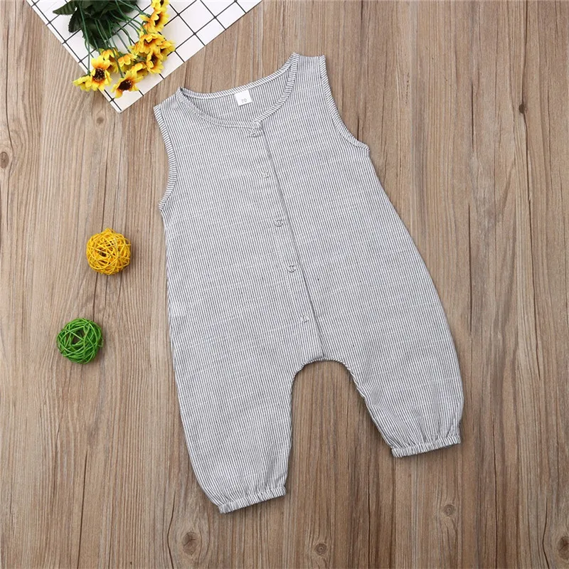 5 цветов хлопковый комбинезон для новорожденных мальчиков и девочек пляжный