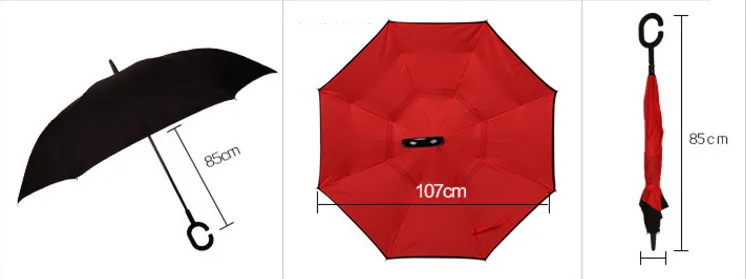 Newest Fashion Wind-proof Collapseable Reversible Umbrella Double Layer UV-blocking ability Self-Standing Golf | Дом и сад