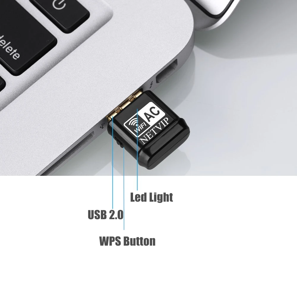 USB Wifi адаптер 600 Мбит/с 802.11AC 5 ГГц Антенна Ethernet PC WiFi LAN Dongle Приемник|Сетевые карты| |