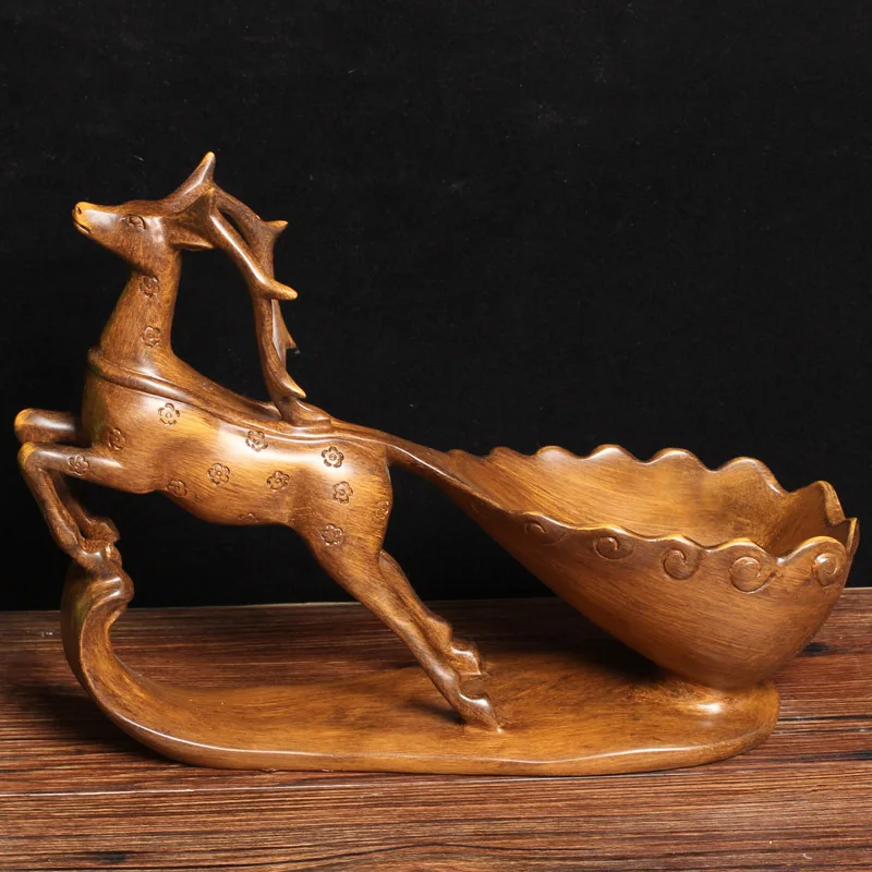 European style creative antique resin decoration red deer wine rack cabinet and display. | Дом и сад