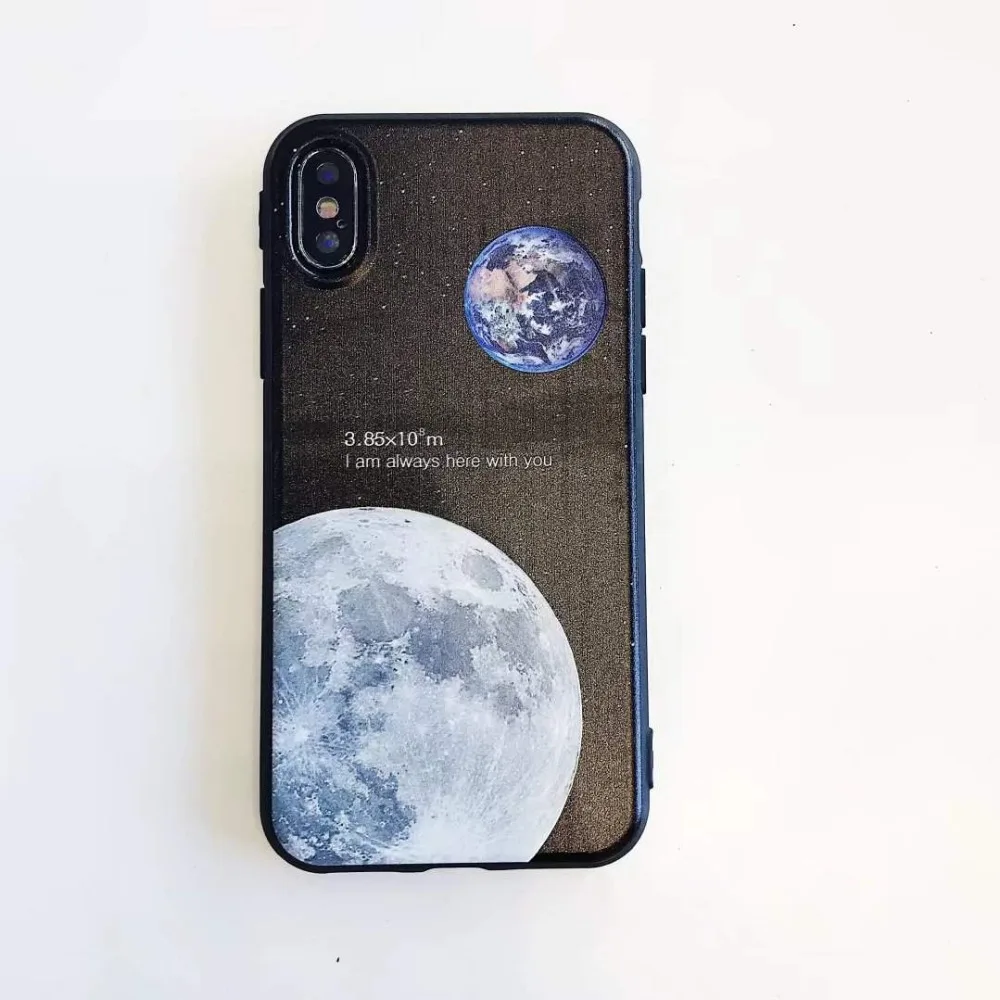 Чехол из ТПУ с изображением героев мультфильмов для iPhone X мягкая задняя крышка Apple