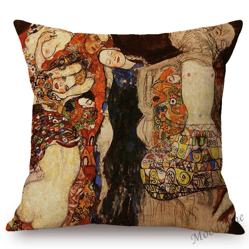 Золотая Роскошная декоративная масляная живопись домашняя наволочка для