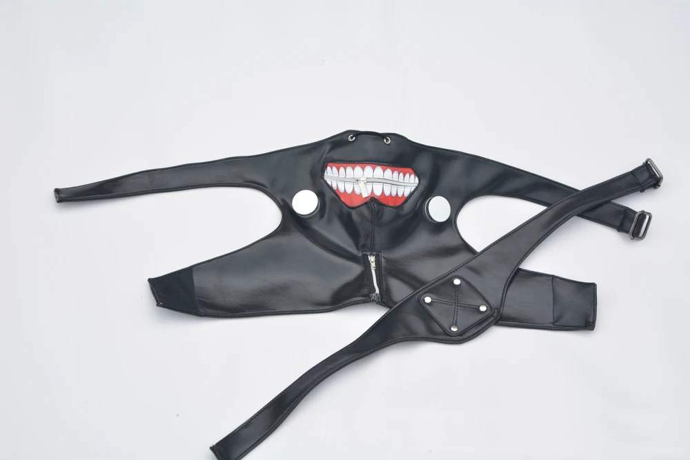 Новый аниме Токийский Гуль косплей канеки Кен реквизит молния PU Регулируемая