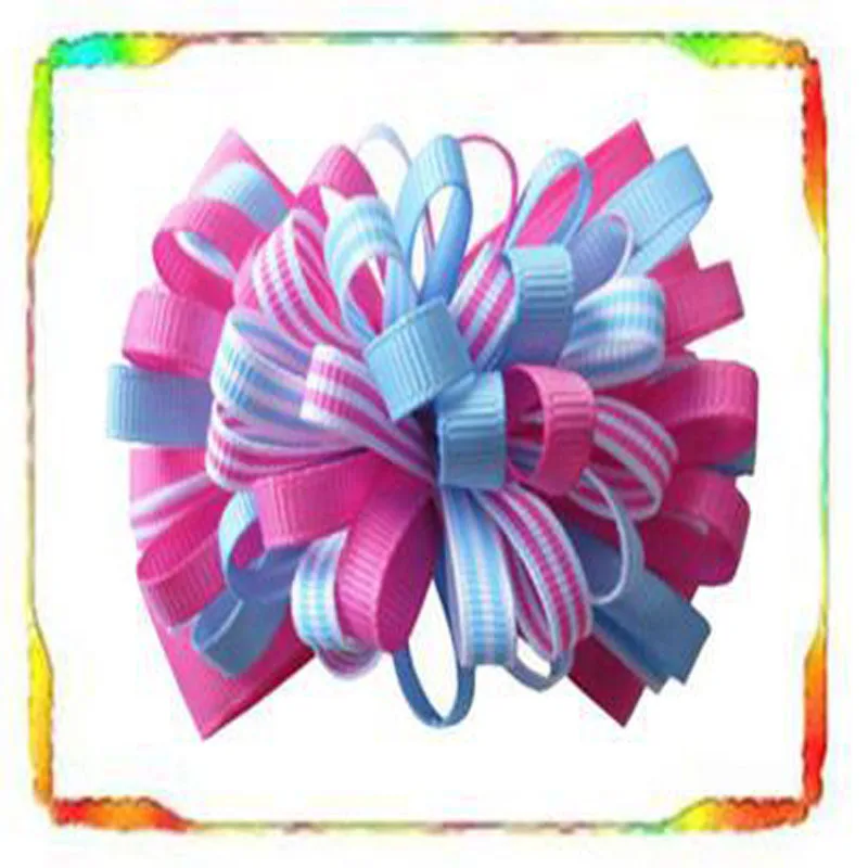 

12pcs 4 The fineFireworks With Clip Hair Accessories Retail Wholesale Fashion Boutique Hair Bow Free Shipping