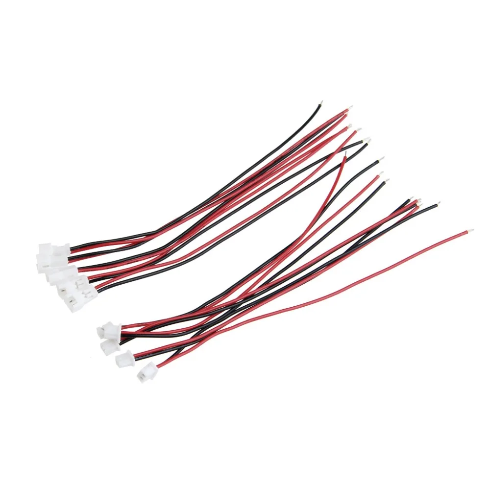 20 пар Micro JST PH 1 25 2 PIN штекер гнездовой разъем с проводными кабелями 100 мм оптовая