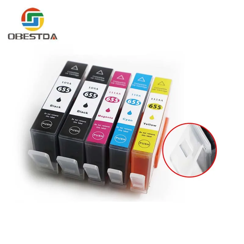 Obestda для HP 655 hp 655xl совместимый картридж с чернилами Замена 3525 5525 4615 4625 4525 6520 6525 6625