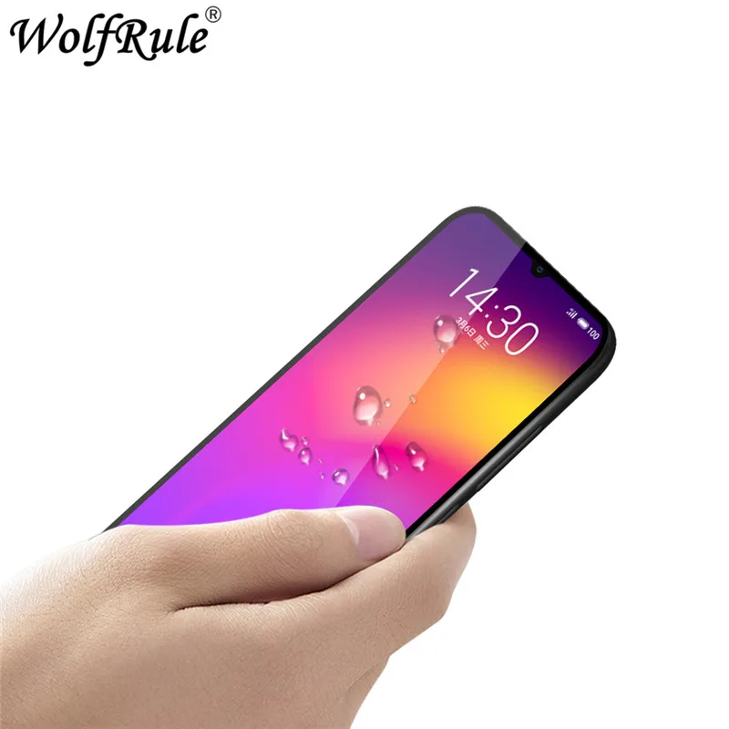 2 piezas de Protector de pantalla LCD Meizu Note 9 vidrio de pegamento completo para Meilan Note 9 vidrio templado de cubierta completa para Meizu Note 9 pel&iacute;cula de tel&eacute;fono ^-1